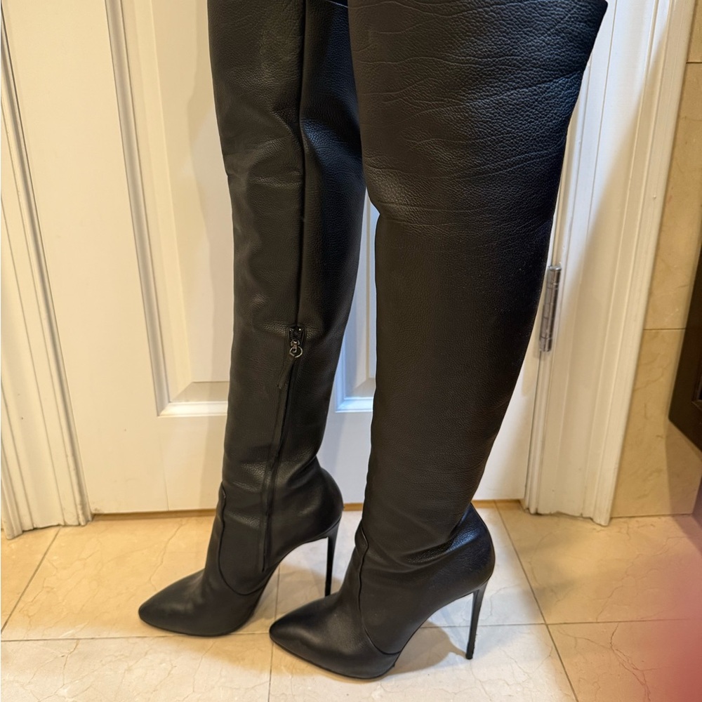 Giuseppe Zanotti Black Over-the-Knee Boots - Picture 3 of 9